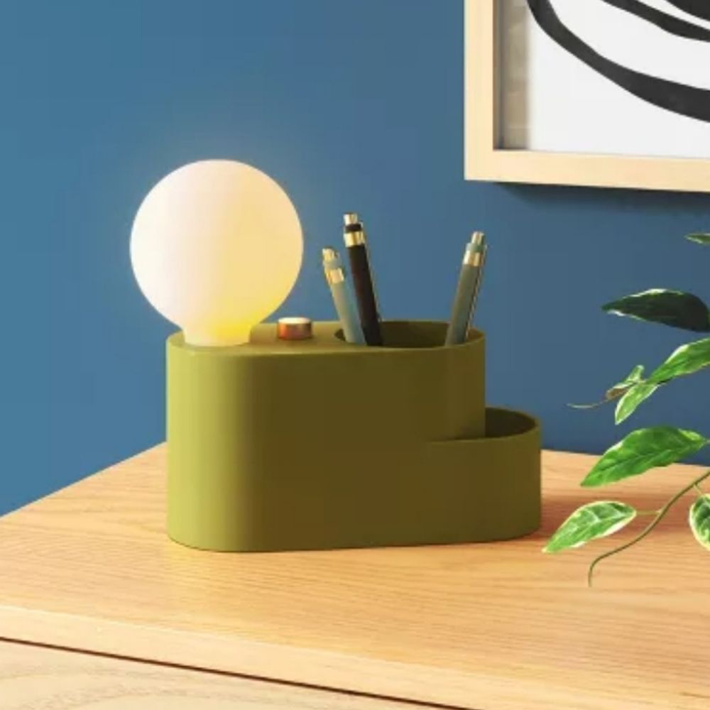 🆕️💡Orb Organizer Table Lamp from Room Essentials - Green